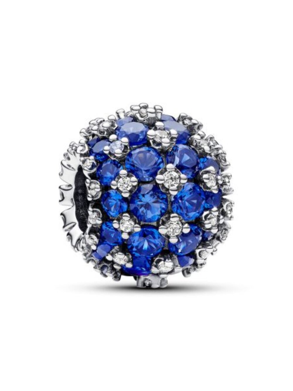 Sparkling Pavé Round Blue Charm - ONE